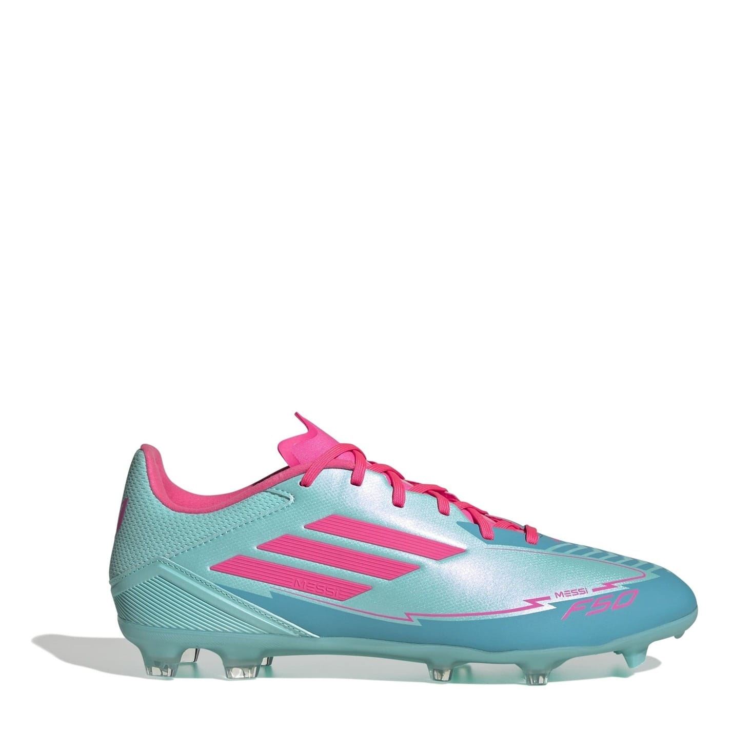 Adidas Blue Messi F50 Academy Adults Firm Ground Football Boots 9.5 (44) In