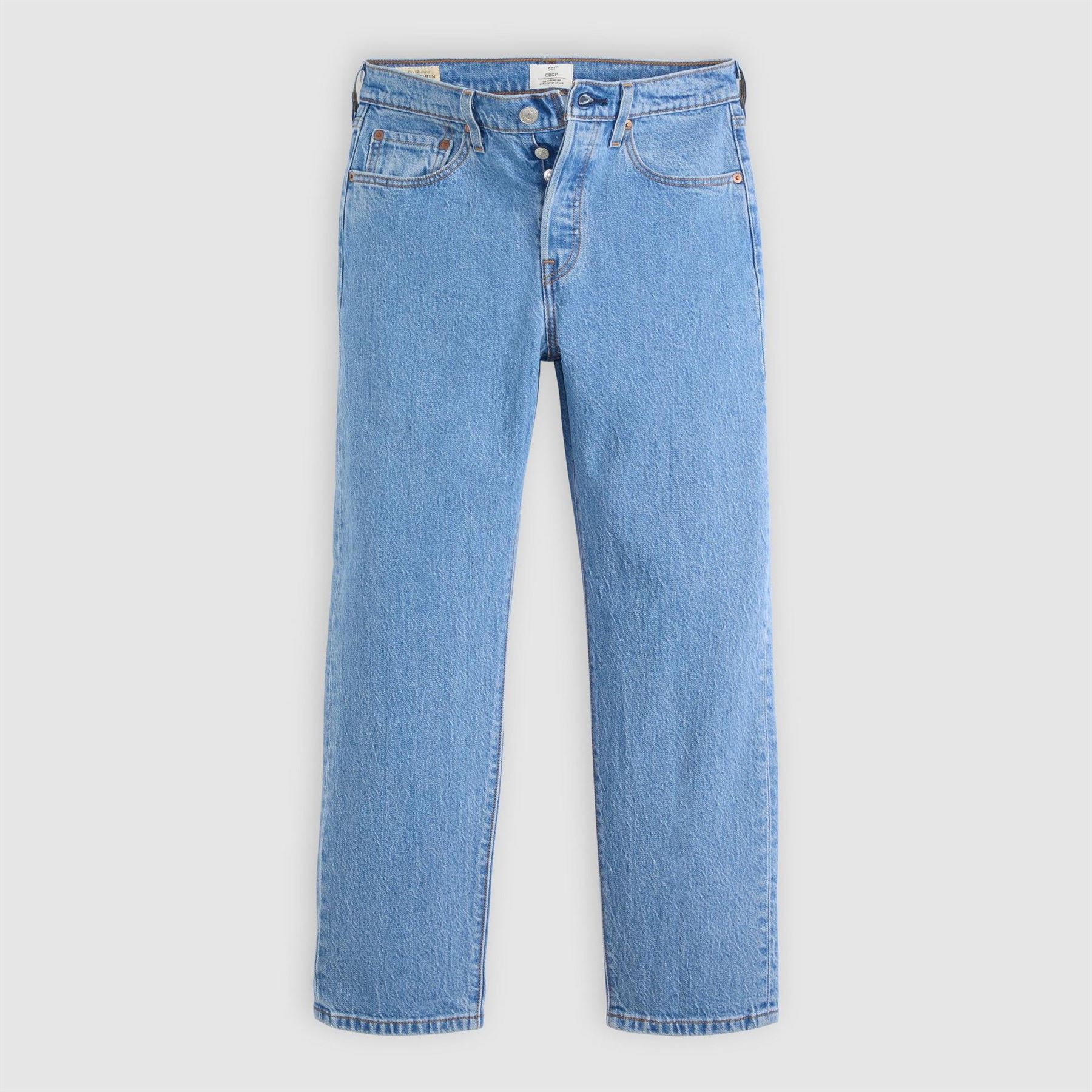 Levis Women's Great Story 501 Crop Long Live The Queen 27 L28 In Blue