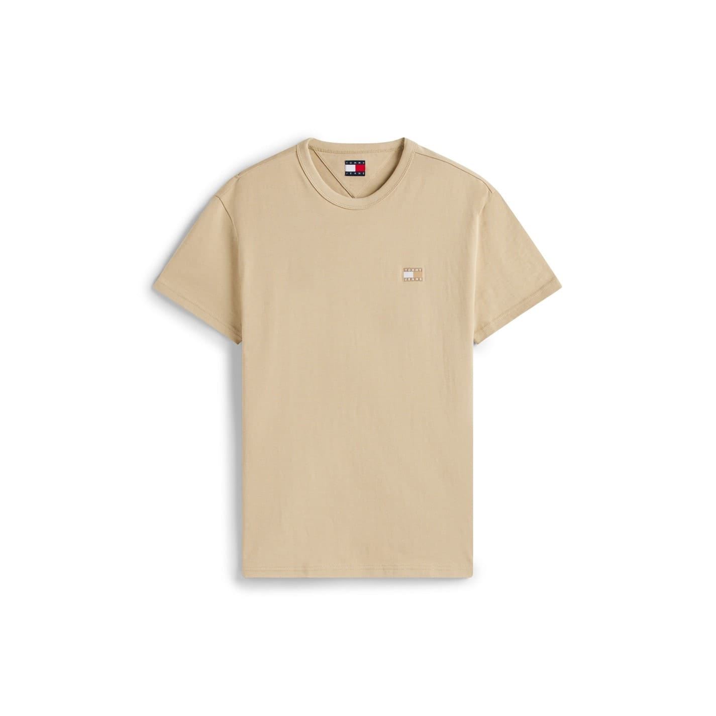 Tommy Jeans Beige Tommy Small Badge T-Shirt 2XL In