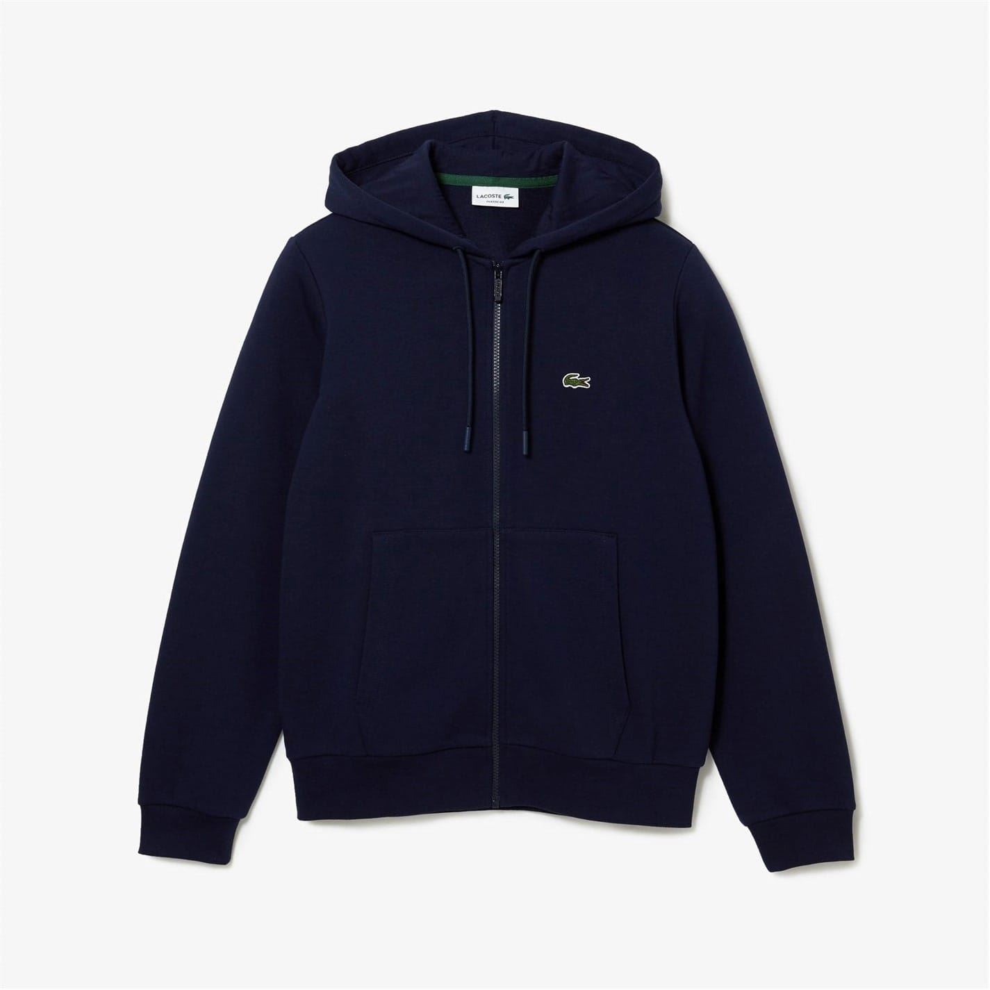 Lacoste Men's Navy 423 Basic Full Zip Hoodie Xs In Blue