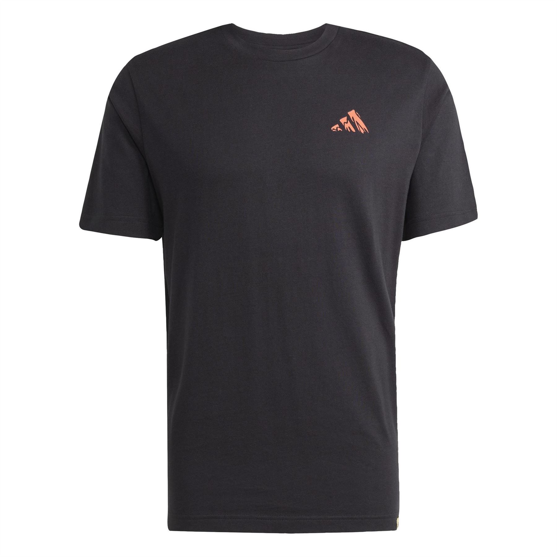 Adidas Men's Hike Black Logo T-Shirt M In Black
