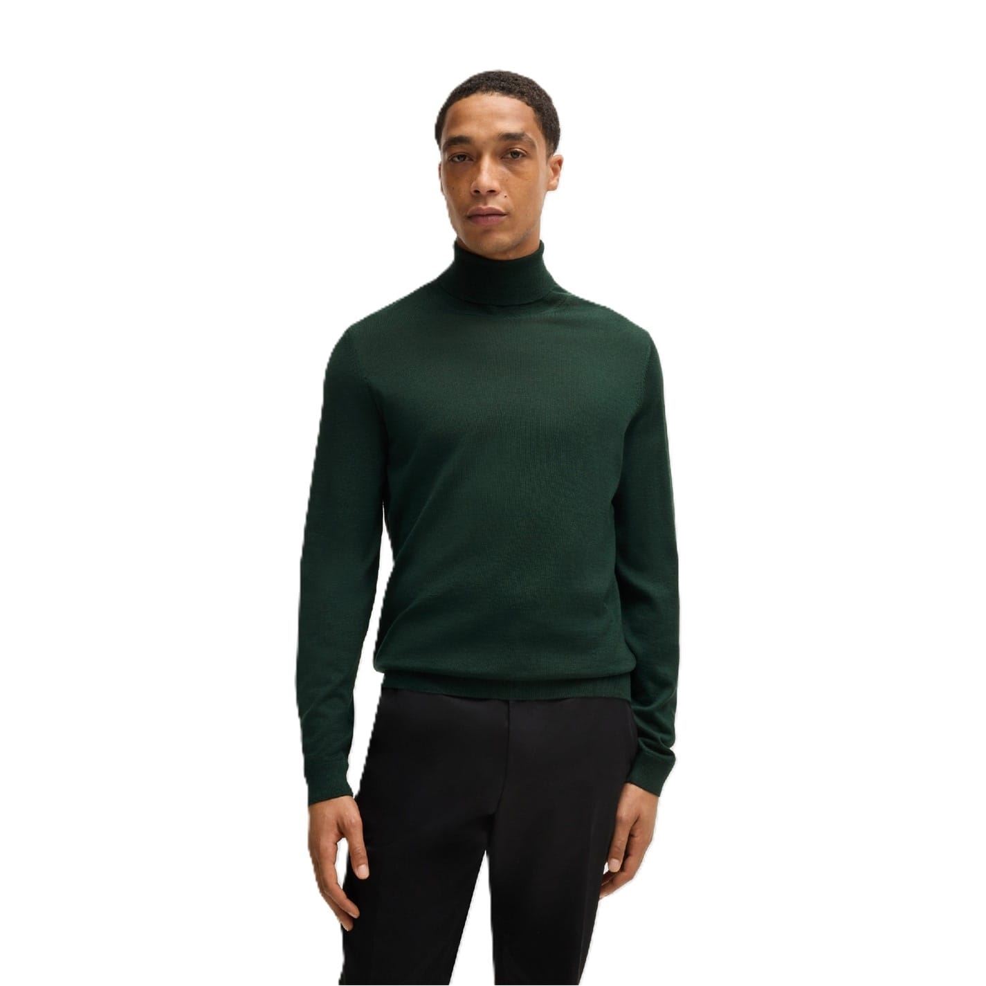 Boss Green Turtle Neck Long Sleeve Sweater Xl In