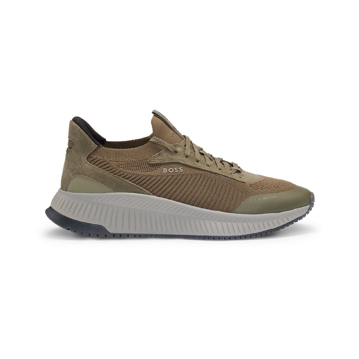 Boss Men's Green Ttnm Evo Trainers With Signature Detailing 7 (41) In