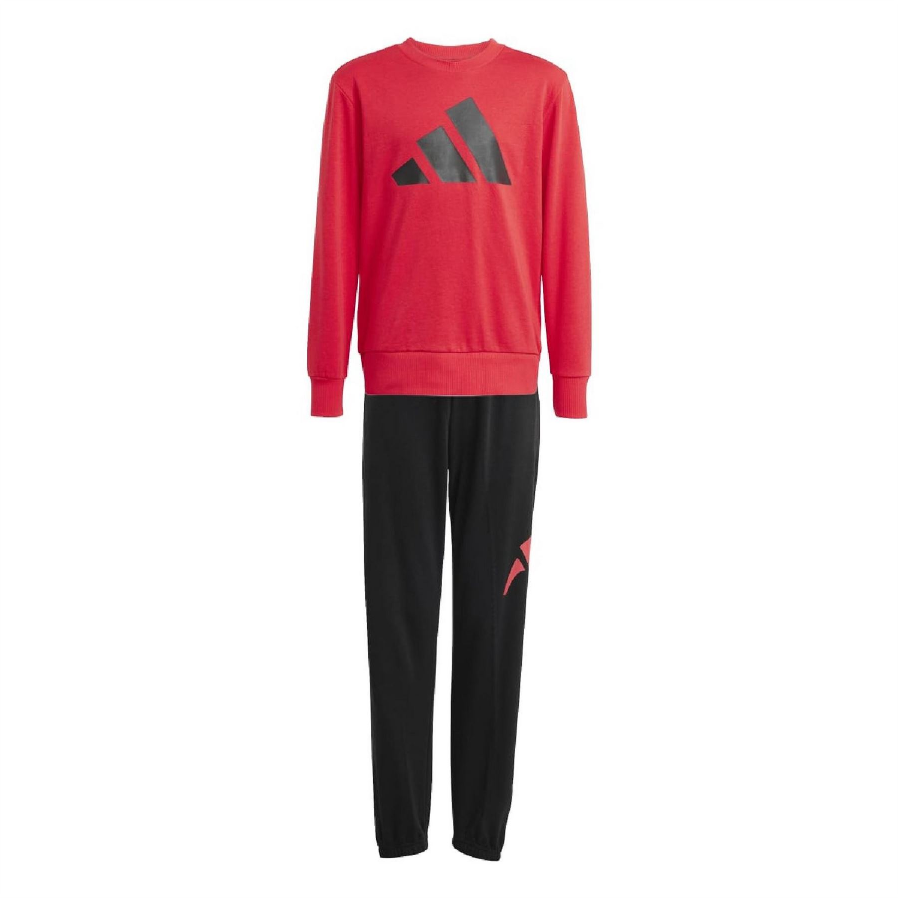 Adidas Unisex Pure Ruby Juniors Essentials Joggers Set 13 Years In Red
