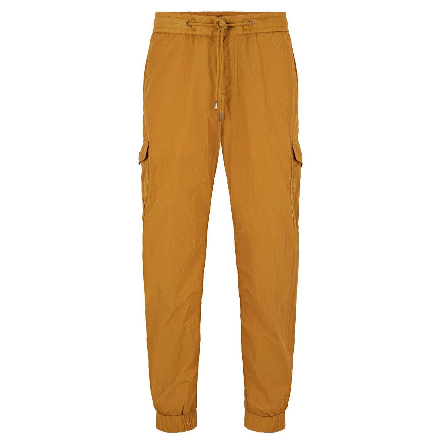 Boss Men's Beige Taberon Cargo Ds 10237629 01 Straight Leg Trousers 30R In