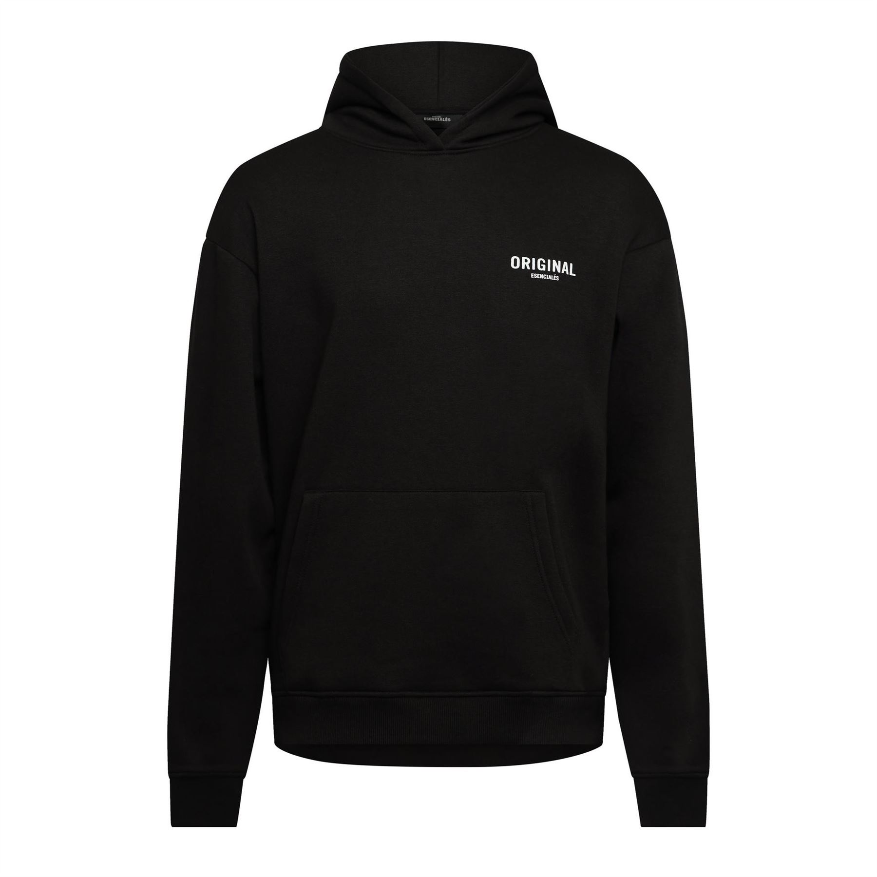 Original Esenciales Men's Black Newsham Hoodie 99 Medium In