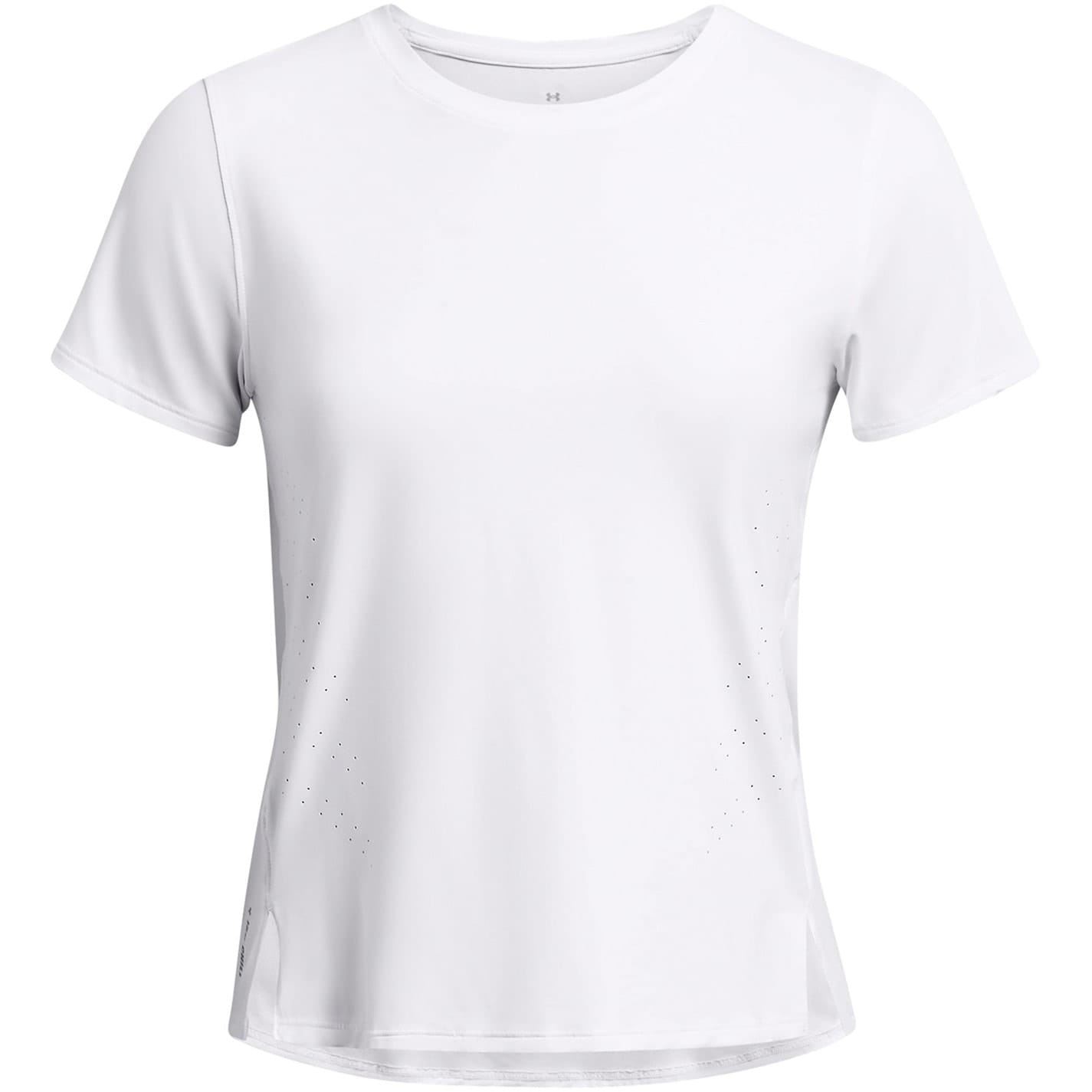 Under Armour White Launch Regular Fit Crew Neck T-Shirt 12 (M) In