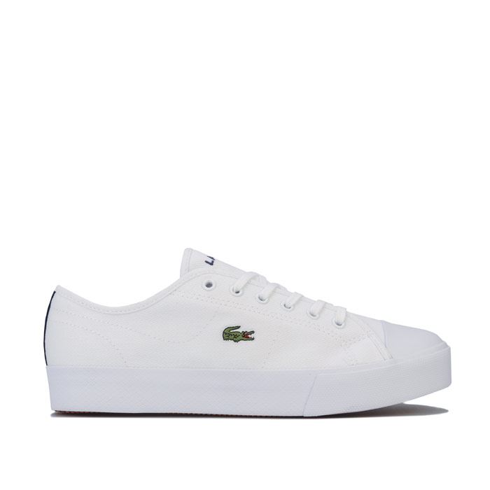 lacoste ziane grand flatform trainers in white