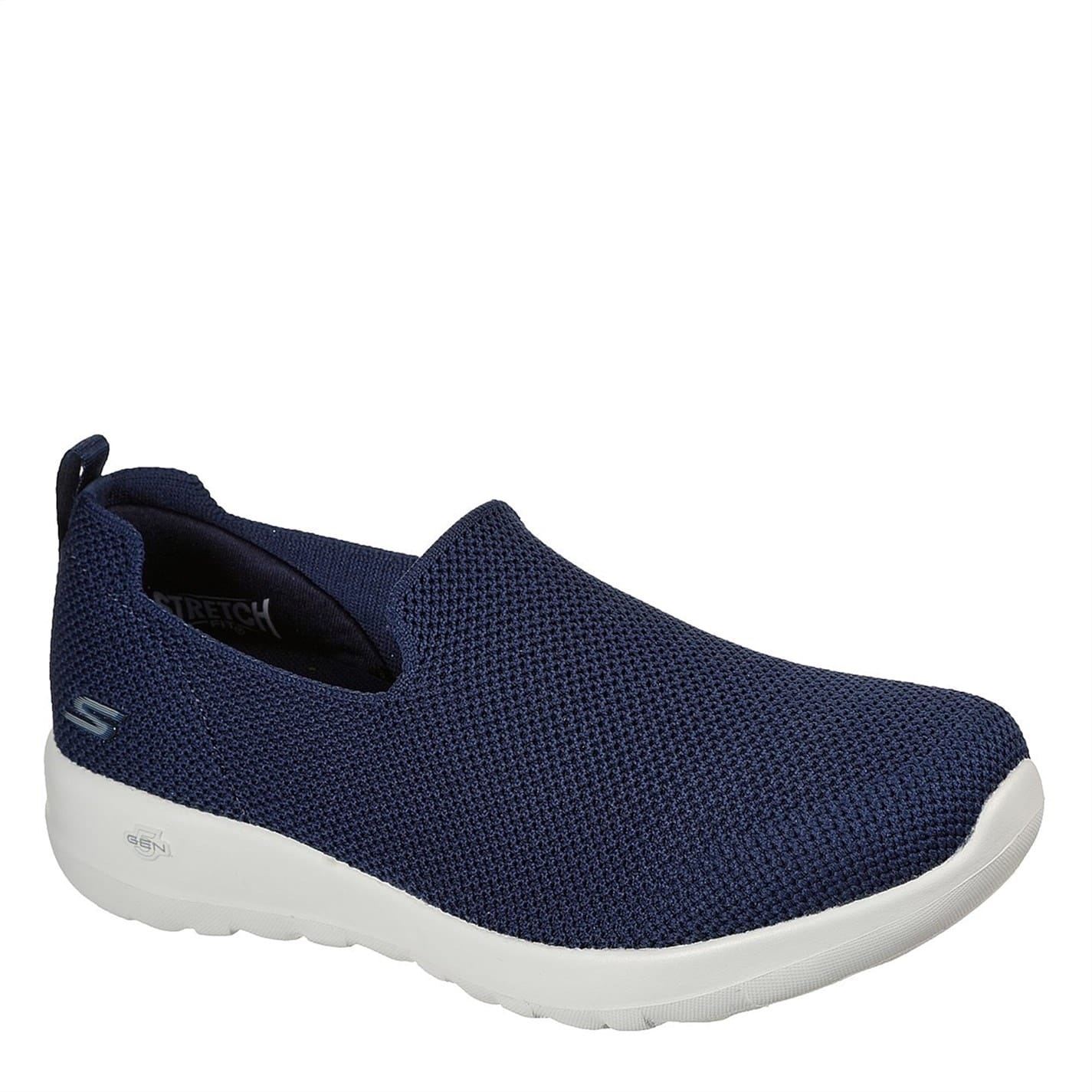 Skechers Women's Navy/White Go Walk Joy Slip On Trainers 8 (41) In Blue