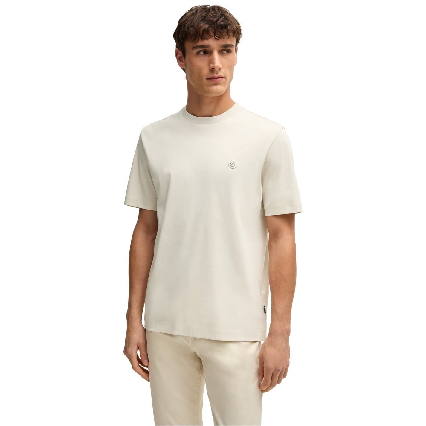 Boss Men's Open White 131 T-Shirt 2X Large In White
