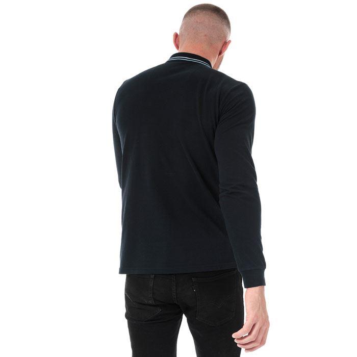 Mens Weekend Offender Drills Long Sleeve Cotton Polo Shirt ...