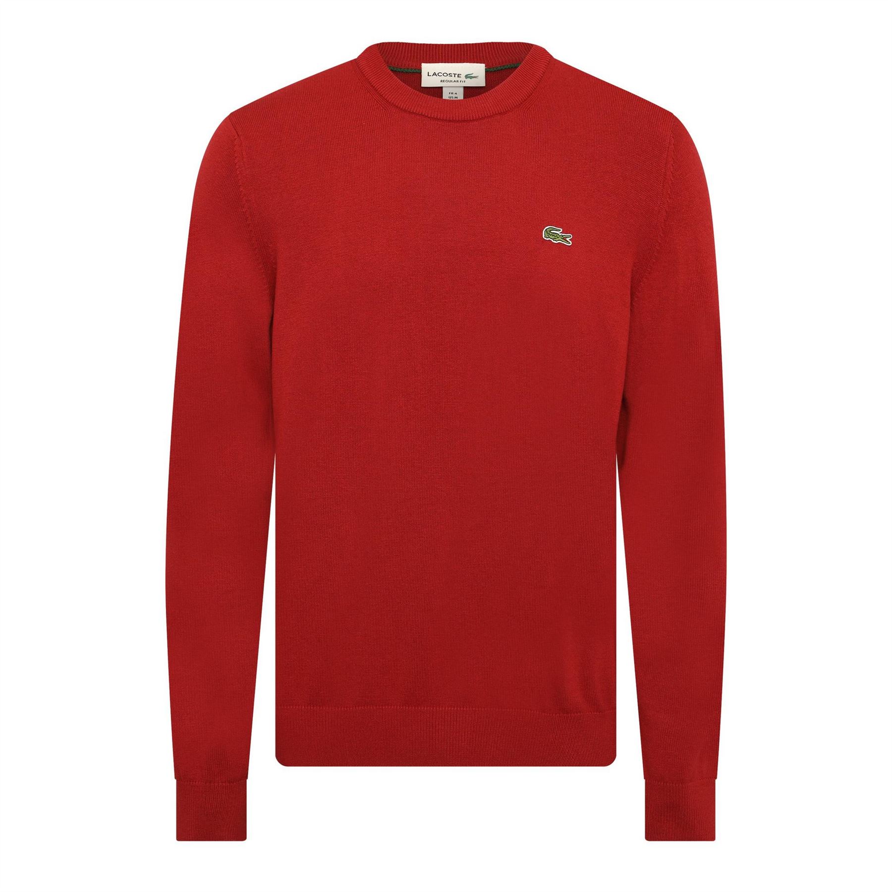 Lacoste Men's Bordeaux Crw Sweater 3XL In Red