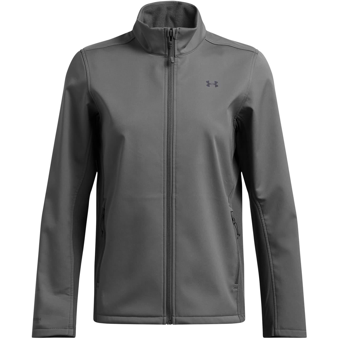 Under Armour Women's Grey Solid Patterned Puffer Jacket 8 (Xs) In