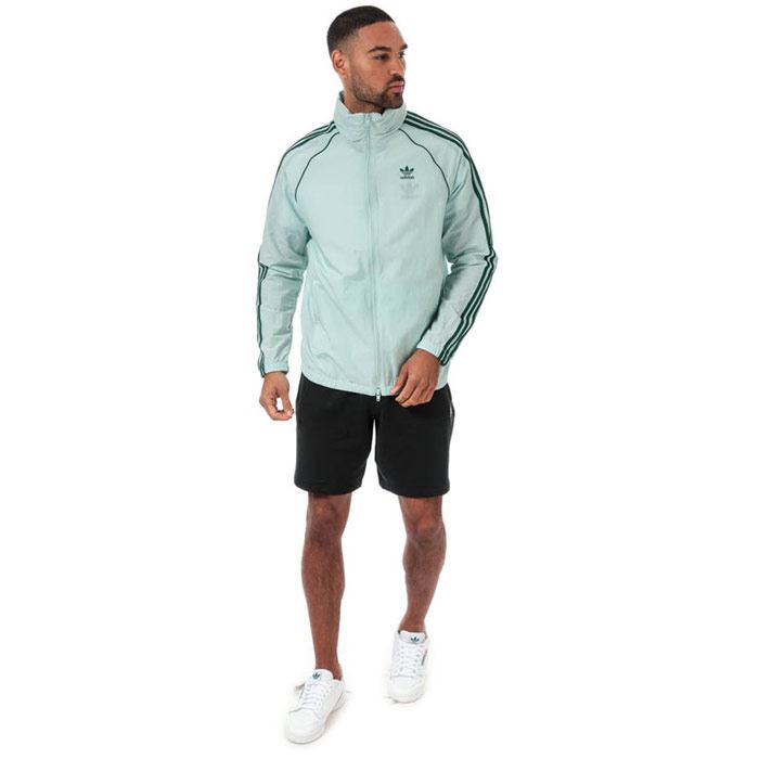 adidas sst windbreaker green