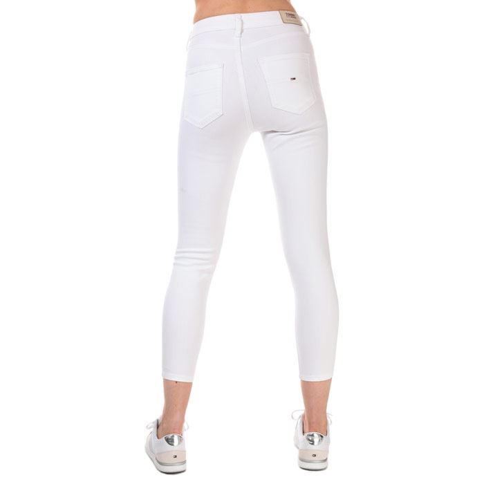 Women's Tommy Hilfiger Sylvia High Rise Super Skinny Ankle Jeans in White | eBay
