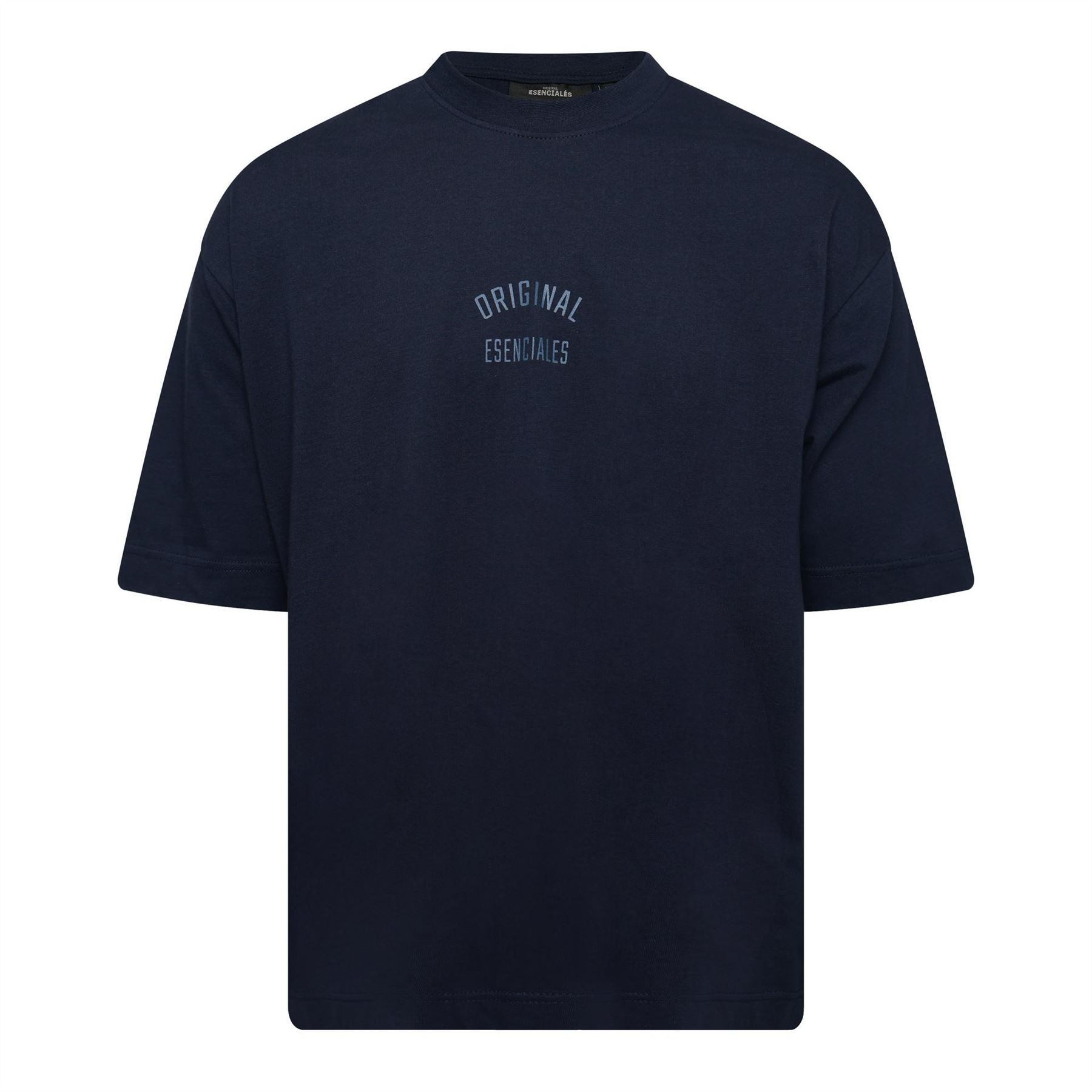 Original Esenciales Men's Navy Luke T Shirt 99 Medium In Blue