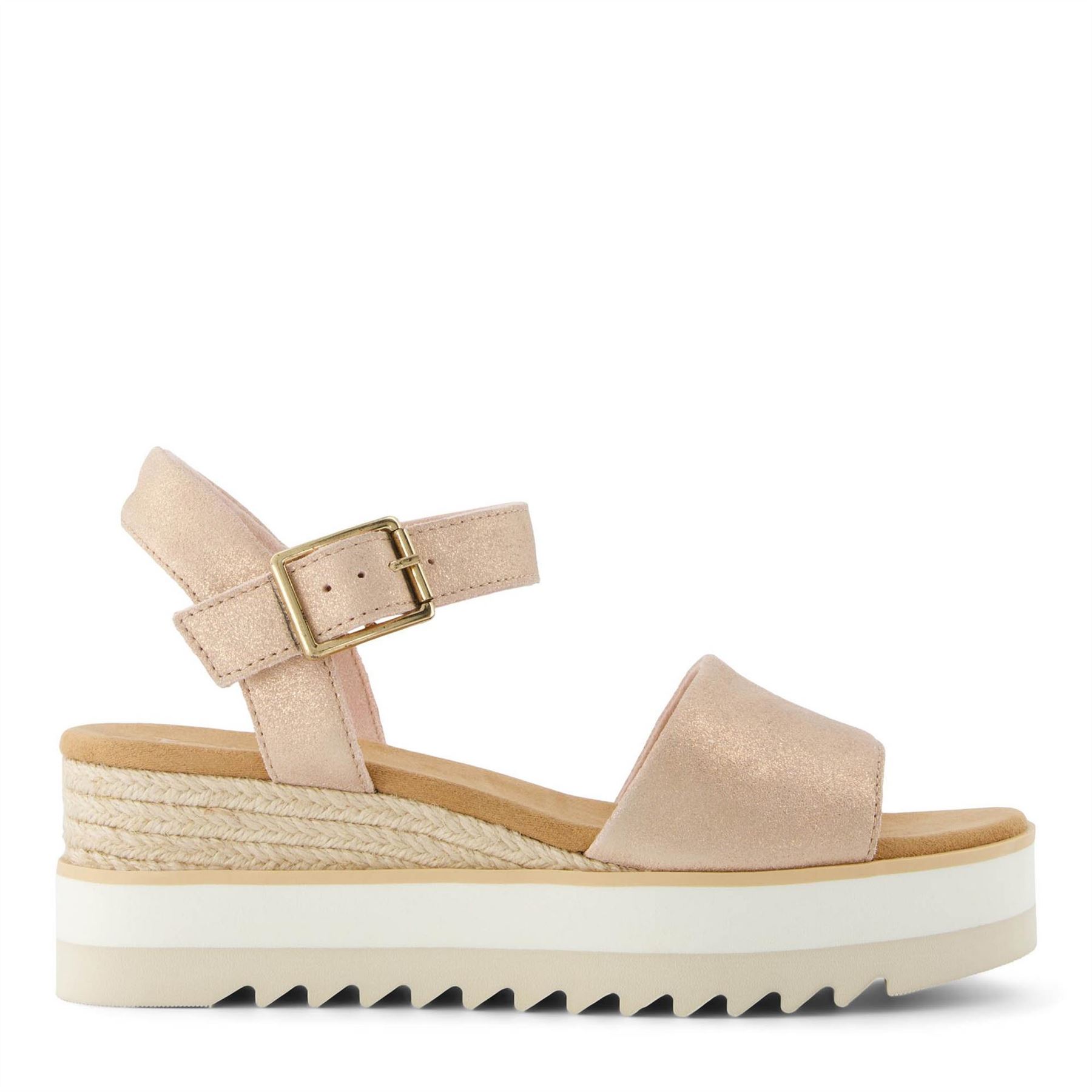 Toms Women's Pink Darya Wedge San 6.5 (39) In