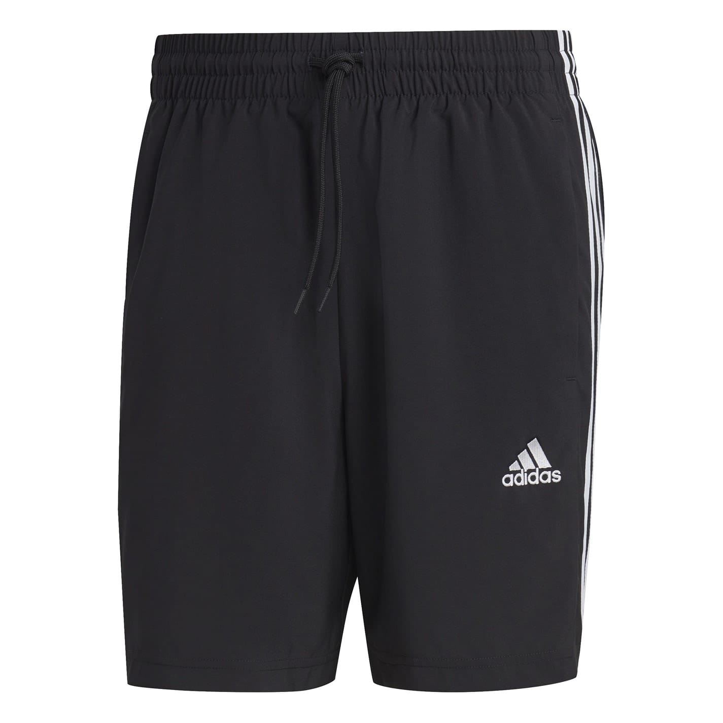 Adidas Men's Black Essentials 3 Stripes Shorts 3XL In