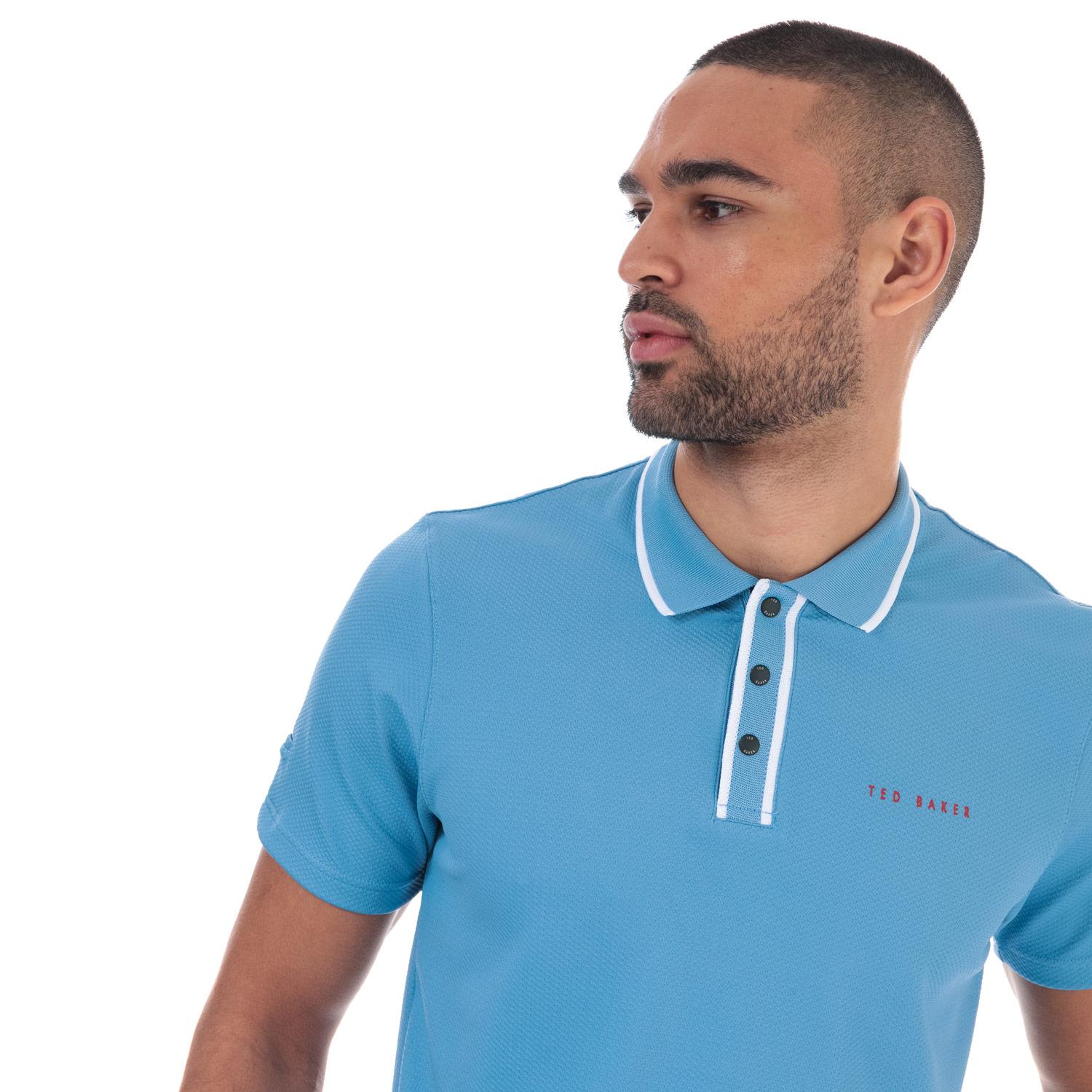 Mens Ted Baker Golf Bunka Polo Shirt in White, Grey, Blue, Navy Blue, and Purple | eBay