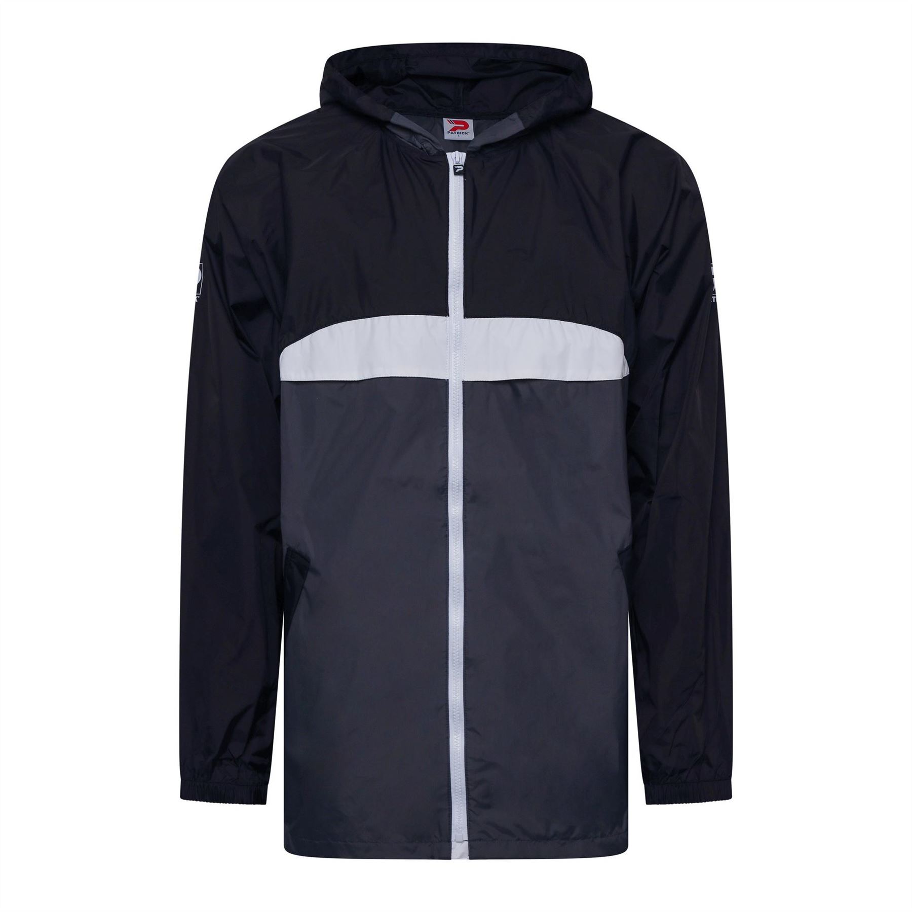 Patrick Men's Black Storm Flap Rain Coat Softshell Jacket Large In