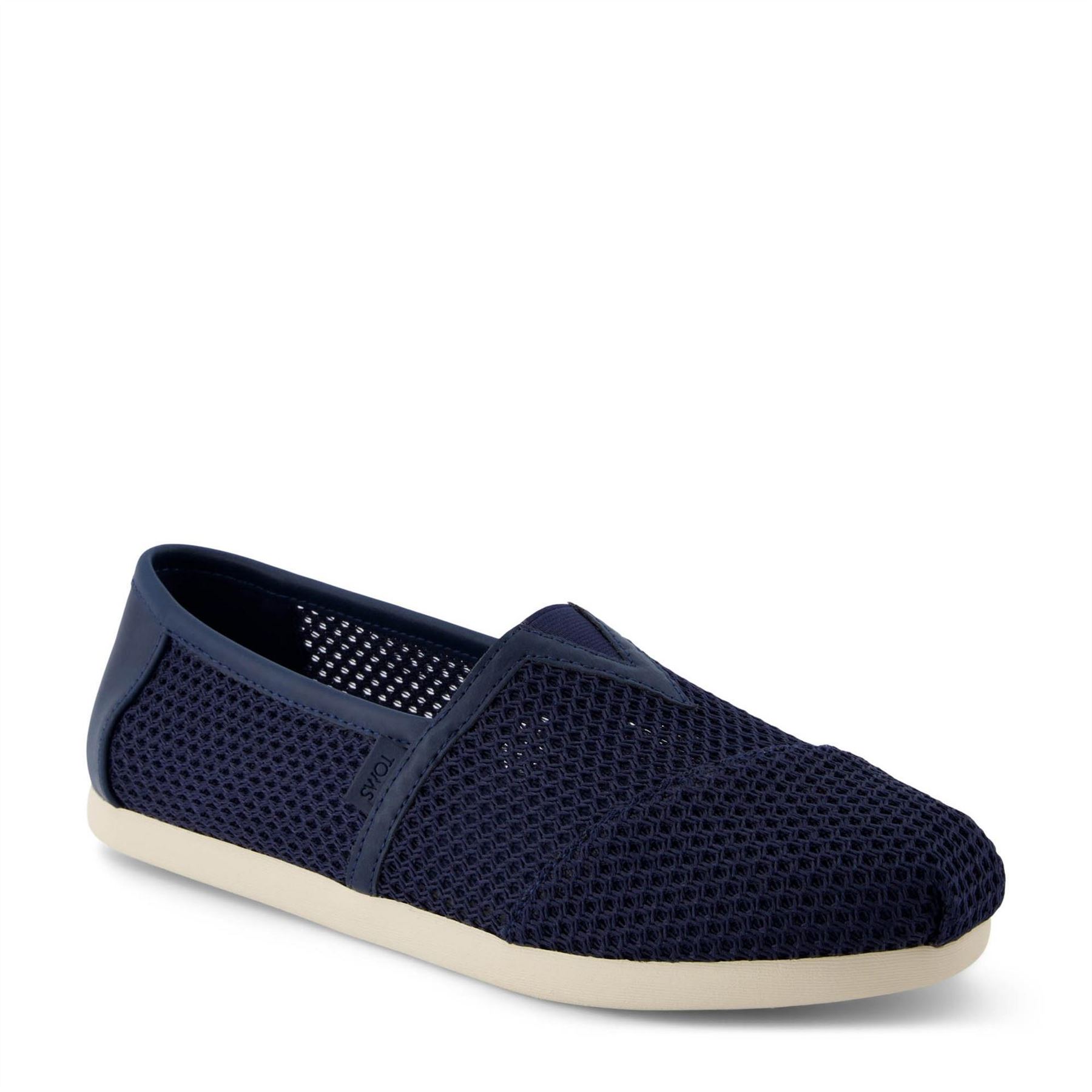 Toms Men's Navy Alpargata Class Textured Espadrille Shoes 9.5 (43.5) In Blue
