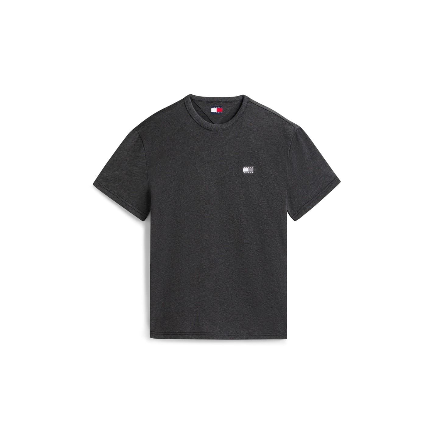 Tommy Jeans Black Tommy Small Badge T-Shirt 2XL In