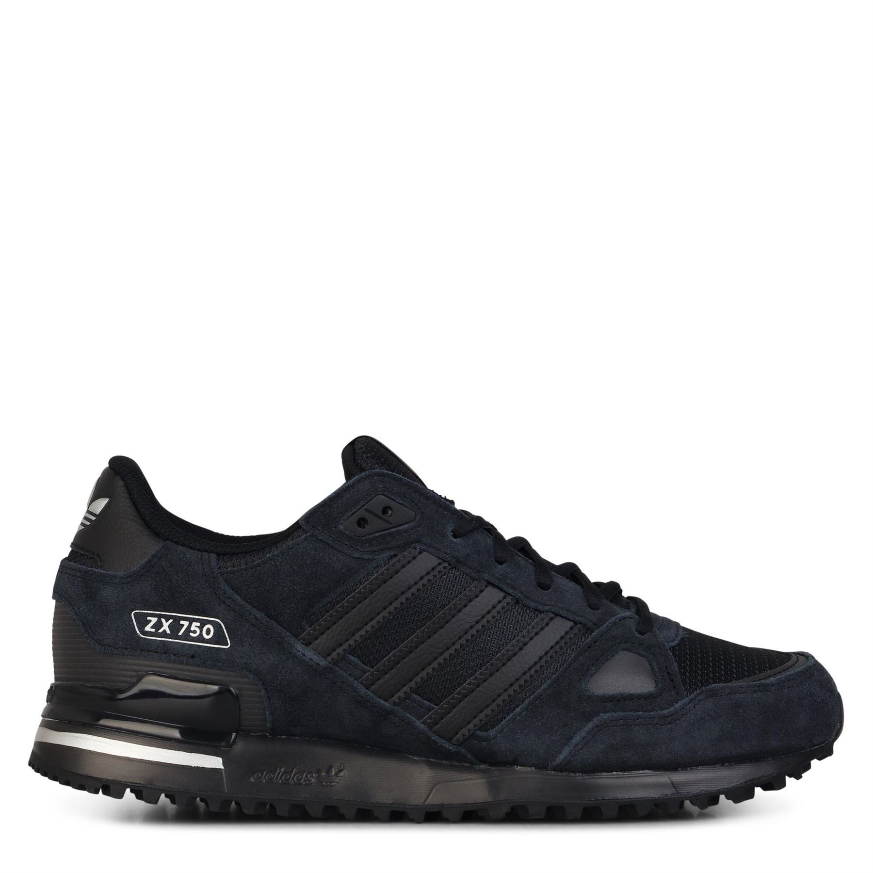 Adidas Originals Men's Core Black Zx 750 Shoes 5.5 (38.7) In Black