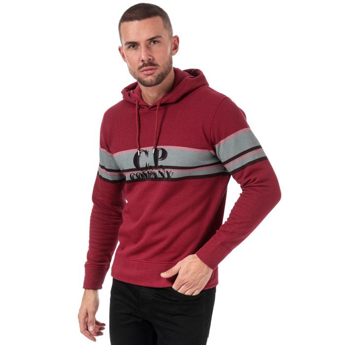 cp company pullover logo hoodie