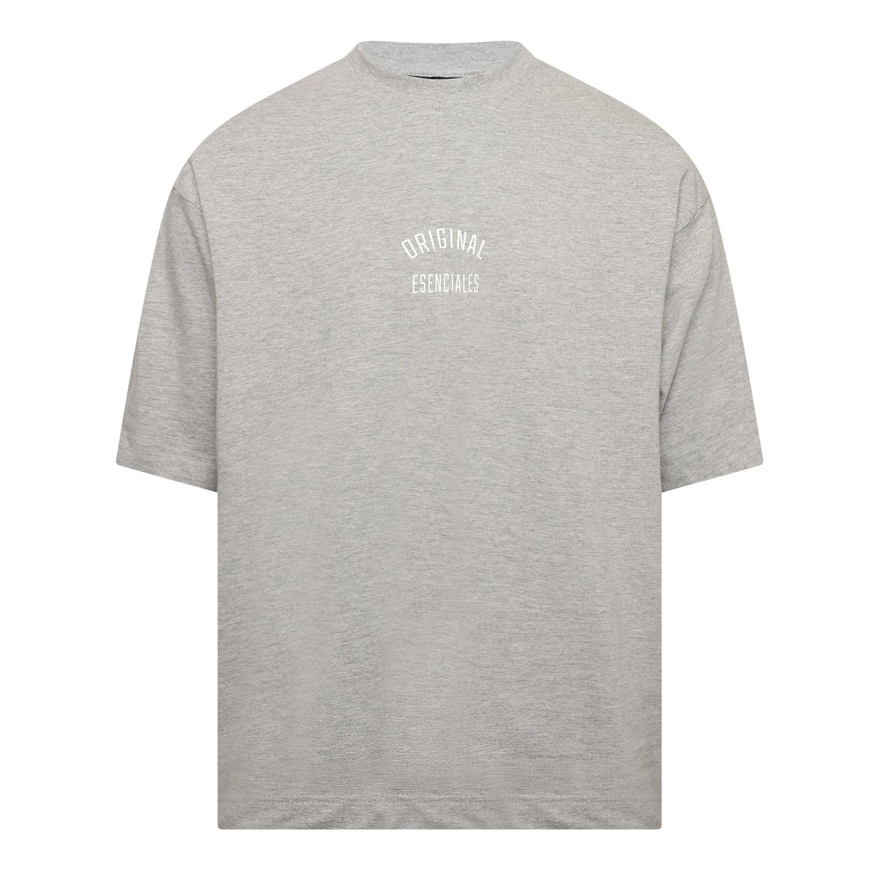 Original Esenciales Men's Grey Marl Luke T Shirt 99 Medium In Grey