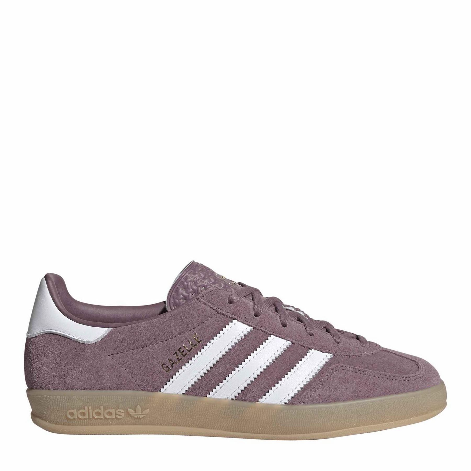Adidas Originals Women's Fig White Gazelle Indoo 5.5 (38.7) In Pink