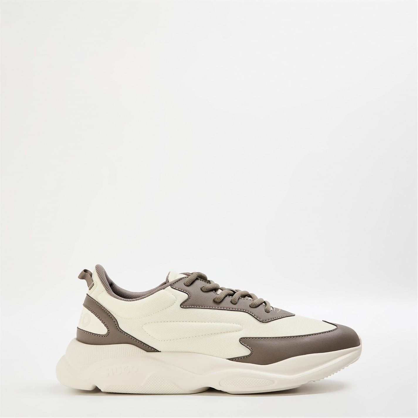 Hugo Men's Open White 122 Leon Runners 9 (43) In White