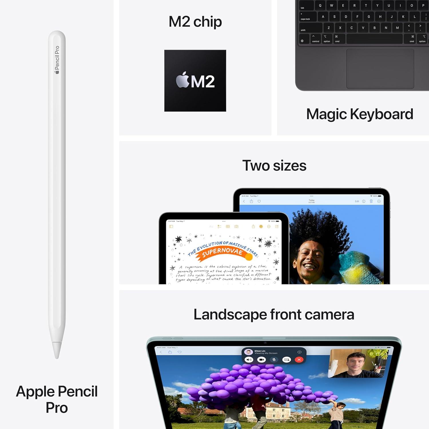 Apple iPad Air M2 13" (A2898, 6. Gen) Wi-Fi A2898 - Top Zustand - Bild 17 von 17