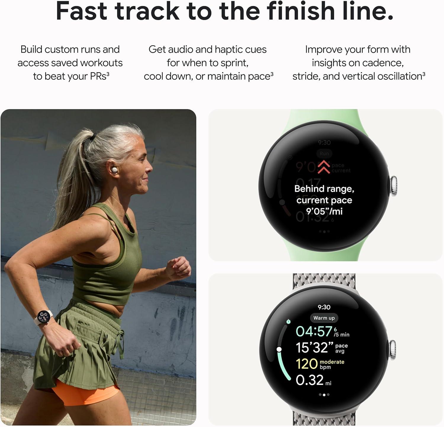 Google Pixel Watch 3 41mm / 45mm Smart Watch Odblokowany Doskonały stan - Zdjęcie 5 z 15