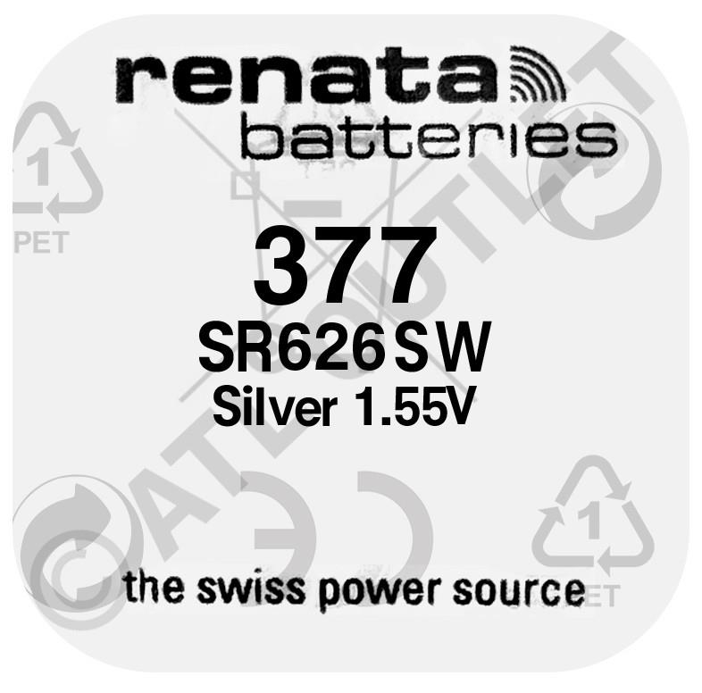 Renata Swiss Made Silver Oxide, Mercury Free Watch Battery - VARIOUS SIZES - Picture 27 of 42