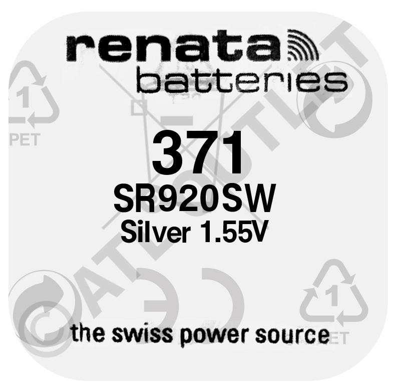 Renata Swiss Made Silver Oxide, Mercury Free Watch Battery - VARIOUS SIZES - Picture 24 of 42