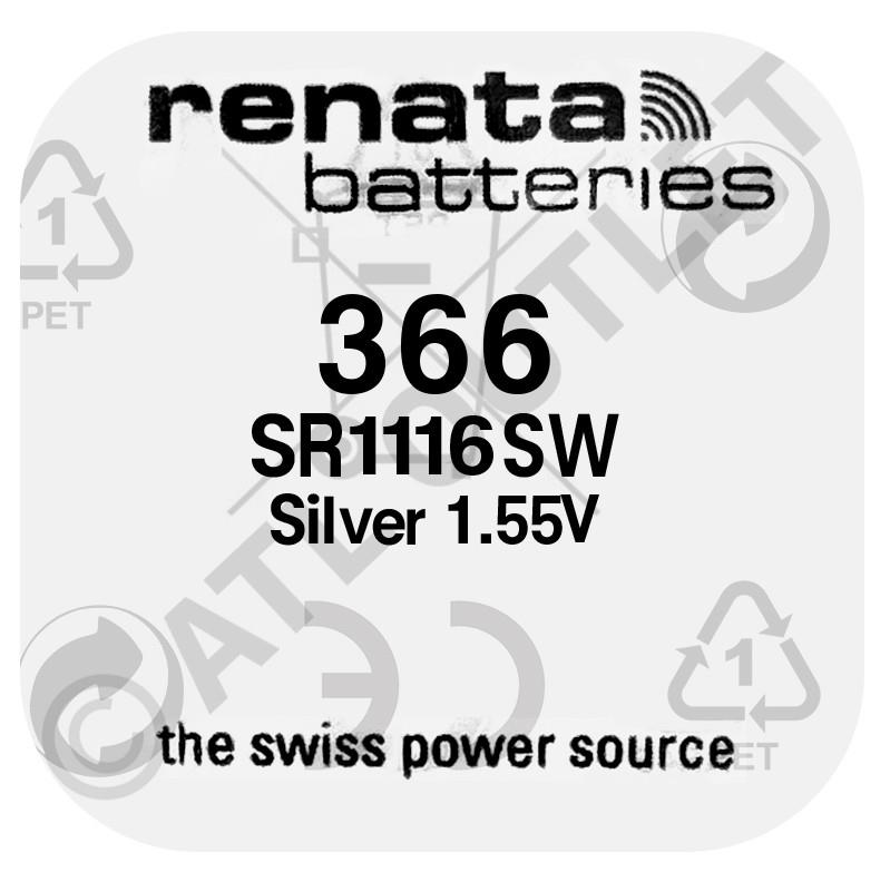 Renata Swiss Made Silver Oxide, Mercury Free Watch Battery - VARIOUS SIZES - Picture 22 of 42