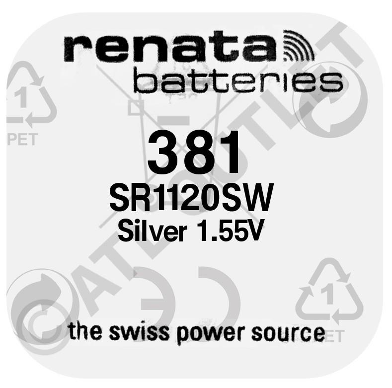 Renata Swiss Made Silver Oxide, Mercury Free Watch Battery - VARIOUS SIZES - Picture 30 of 42