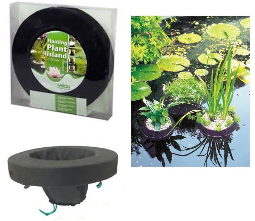 Velda Floating Plant Island Basket Aquatic Pond Lily Marsh Planter
