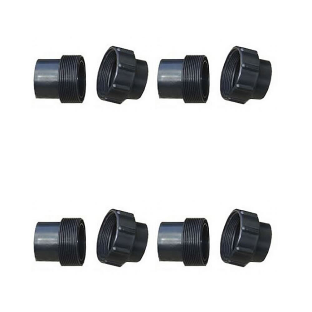 1.5" 43mm Solvent Weld Demountable Union Pipe Fitting Pond Pump UV