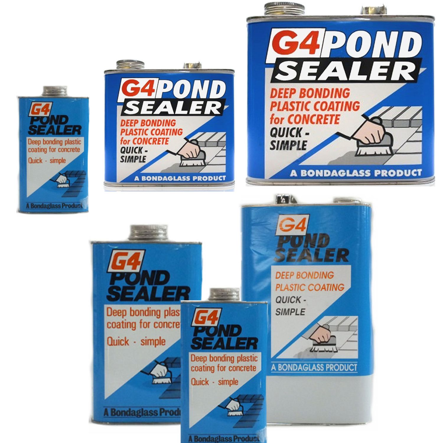 G4 Clear Pond Paint Sealer Waterproof Concrete Sealant - 500g