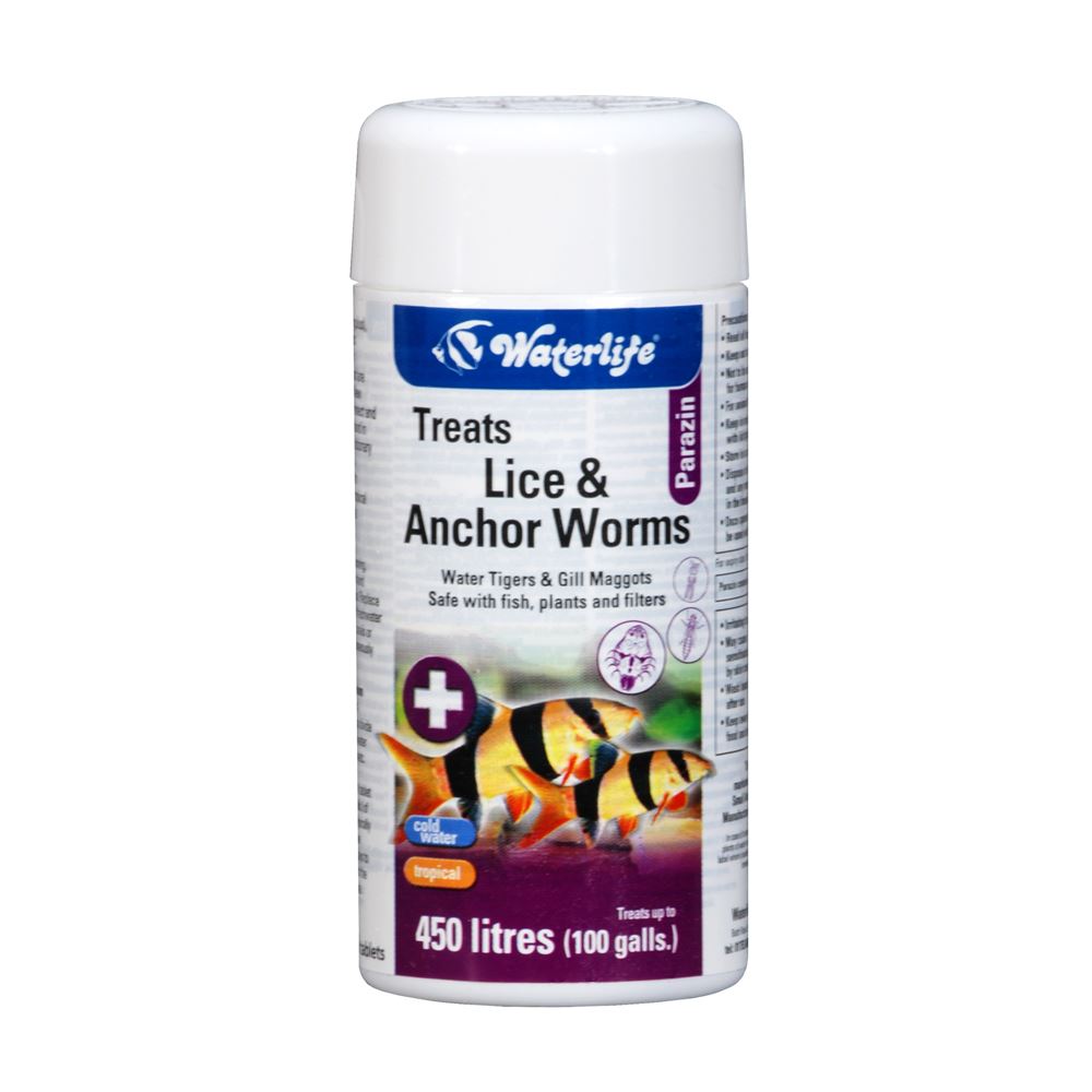 Waterlife Parazin Tablets x 20 Aquarium Lice Anchor Worm Fish