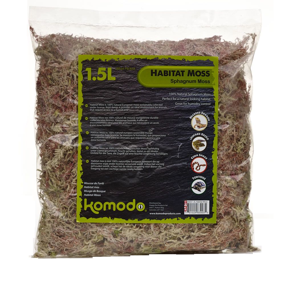 Komodo Reptile Sphagnum Moss Natural Home Vivarium Substrate Dragon