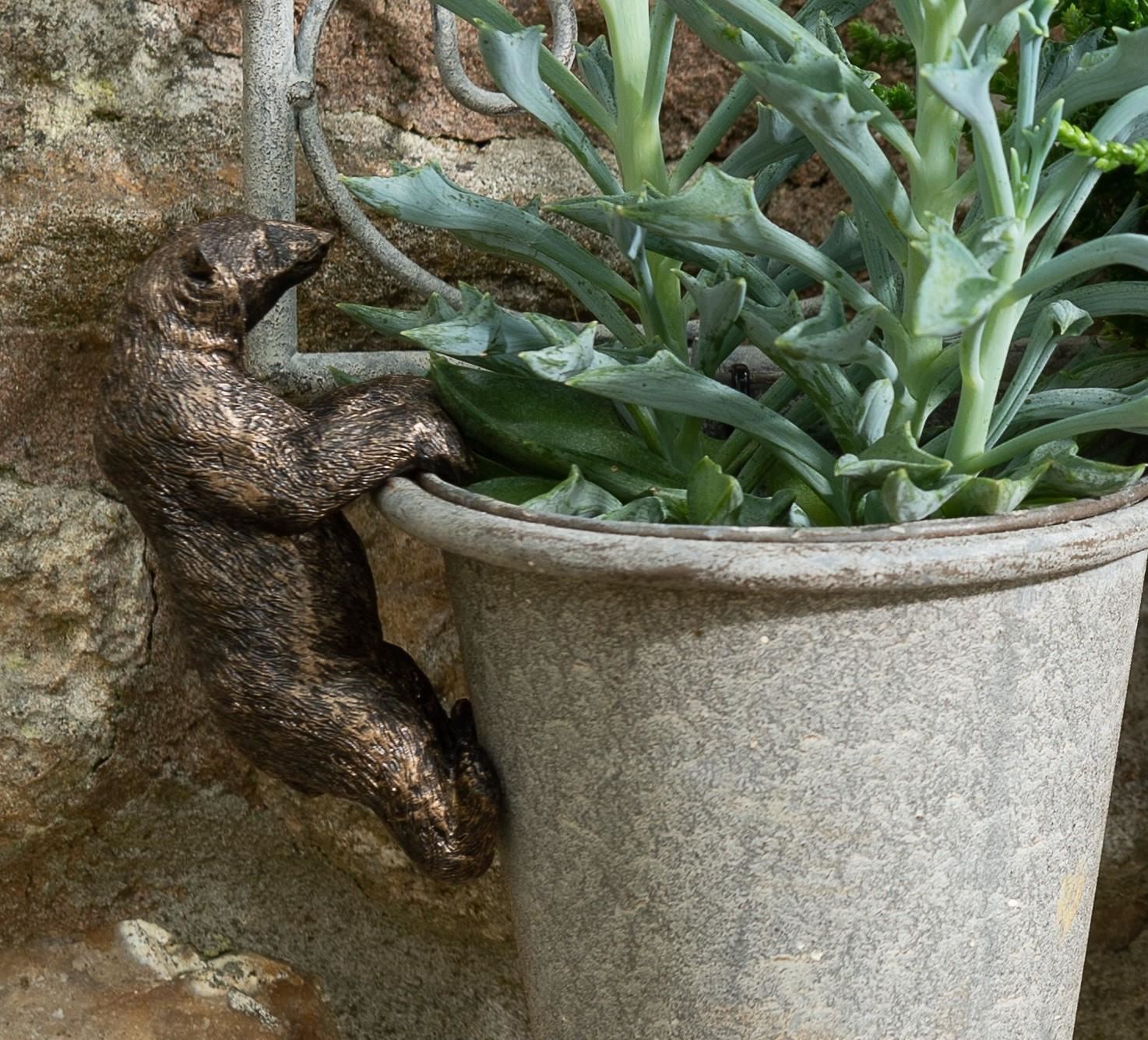 Pot Buddies Handmade Polar Bear Figure Plant Pot Hanger Yard Art Ornament eBay