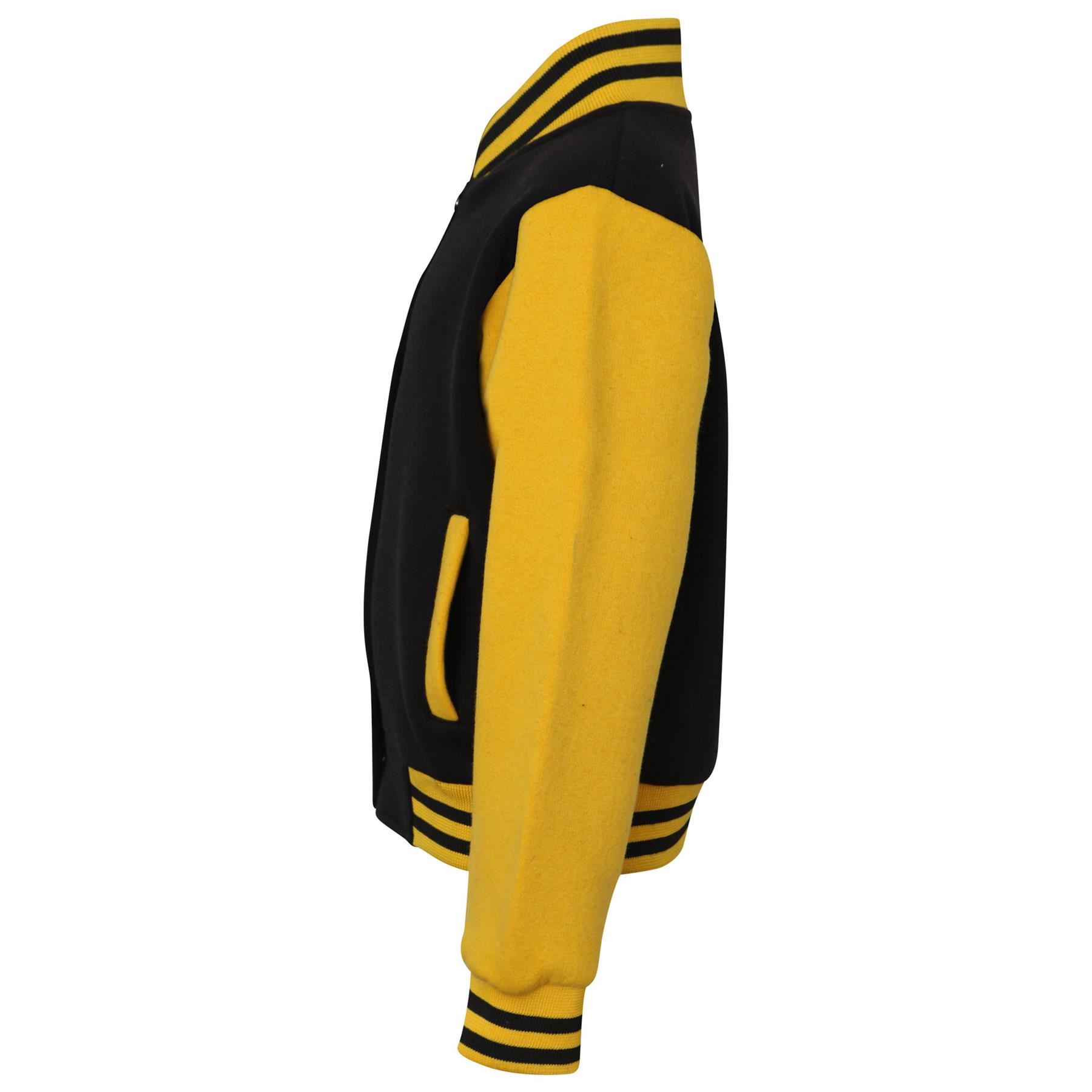 Kids B.B Plain Jacket Varsity Style Long Sleeve Coat Girls Boys Age 2-13 Years - Picture 40 of 106