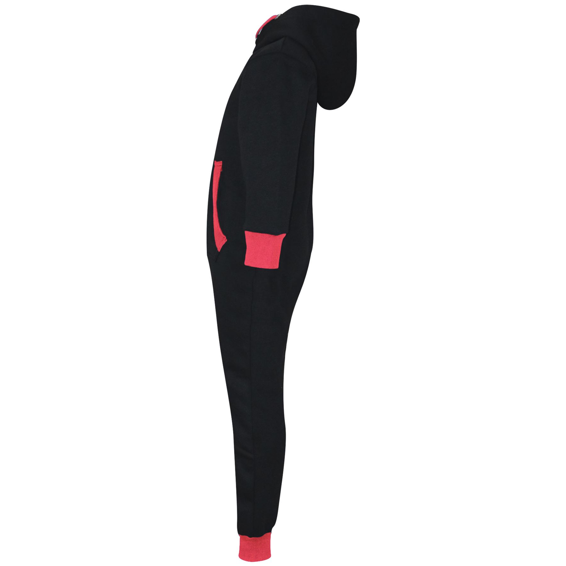 Kids Girls Boys A2Z Onesie One Piece Contrast Fleece Hoodie All In One Jumpsuit - Picture 30 of 66