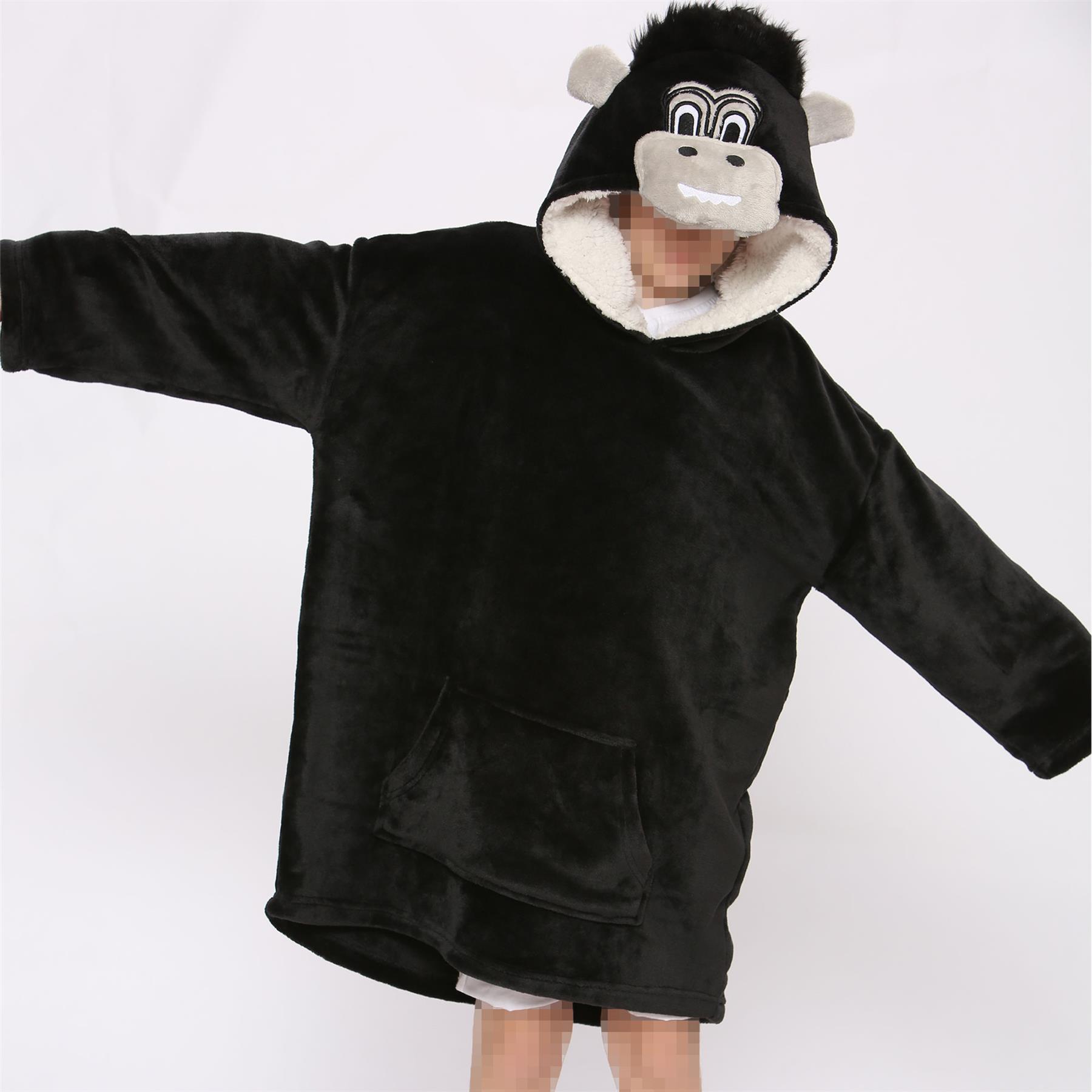 Unisex Hombres Damas Sudadera con Capucha de Gran Tamaño Animal Acurrucarse Manta Súper Suave Cálida Vellón - Imagen 46 de 104