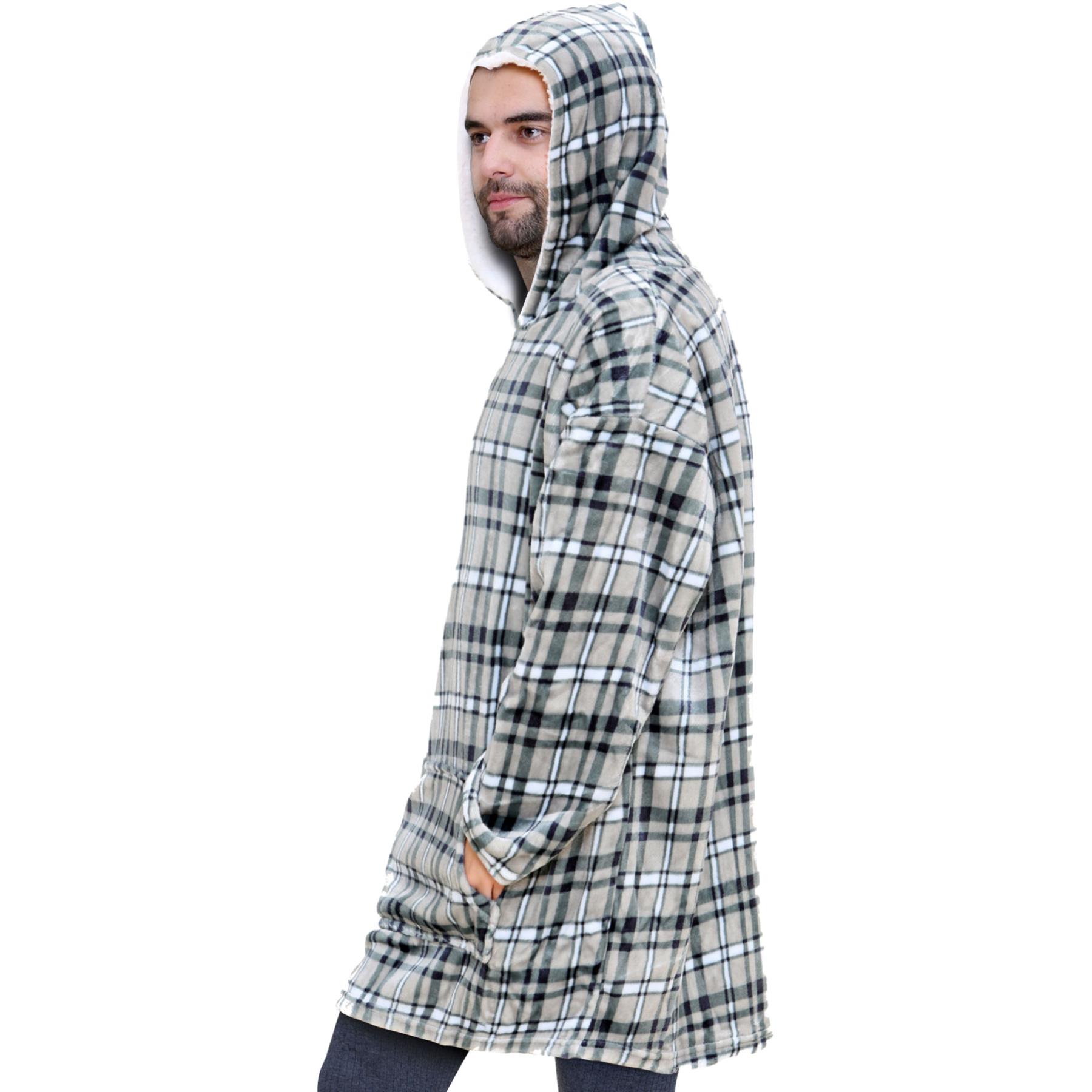 Unisex Hombres Damas Sudadera con Capucha de Gran Tamaño Animal Acurrucarse Manta Súper Suave Cálida Vellón - Imagen 54 de 104