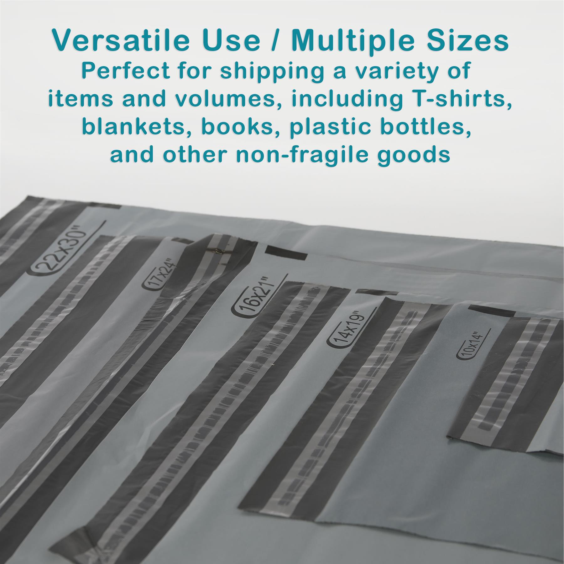 A2Z Eco-Friendly Grey Poly Mail Bag Self Seal Postal Packaging EU Safety Warning