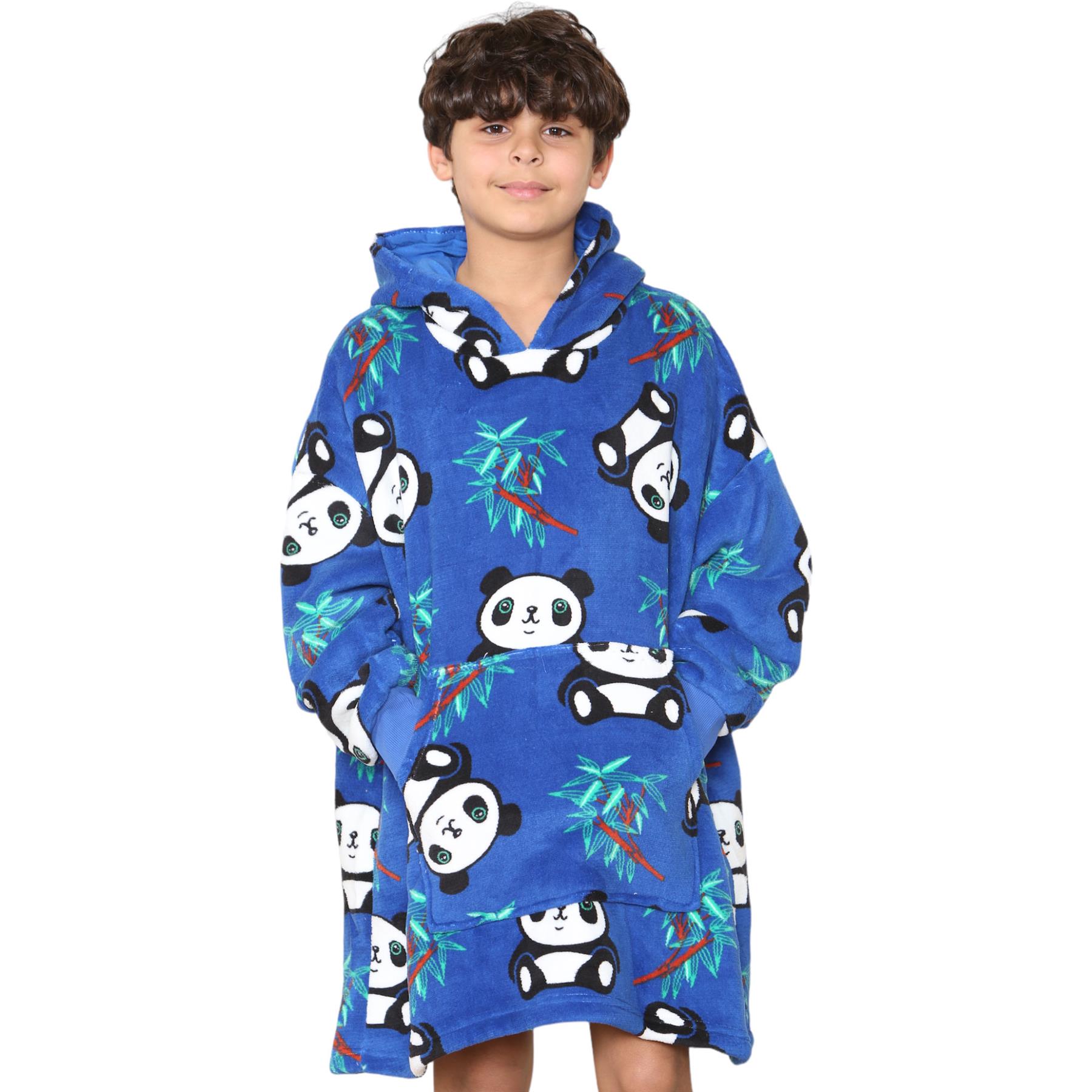 Kinder Mädchen Jungen Ultra Soft Oversized Hoodie Kuschel Plüsch Sherpa Fleece Futter - Bild 35 von 63