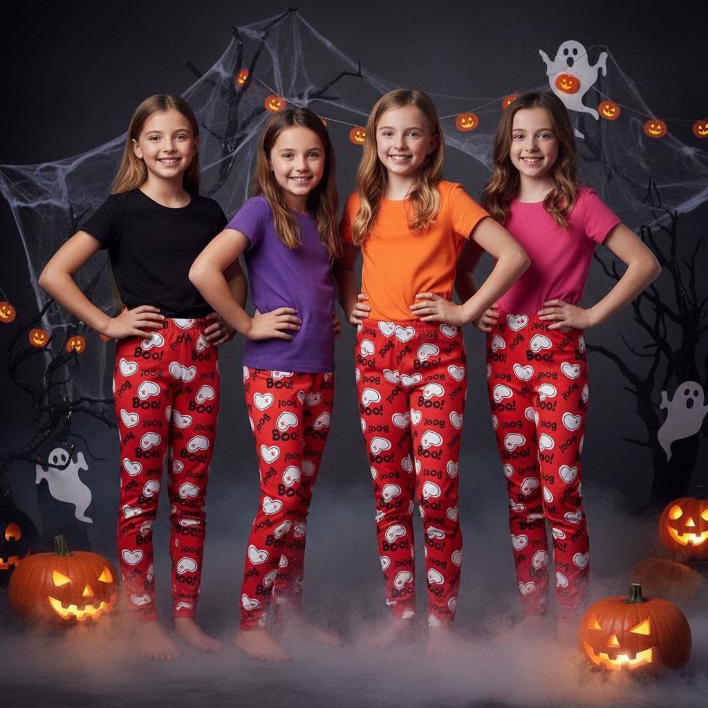 Niñas Halloween Leggings Telaraña Estampado Calavera Leggings Disfraz Elegante 3-13 Años - Imagen 36 de 43
